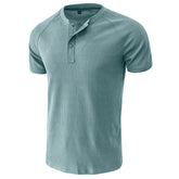 Men's Waffle Polo T-shirts