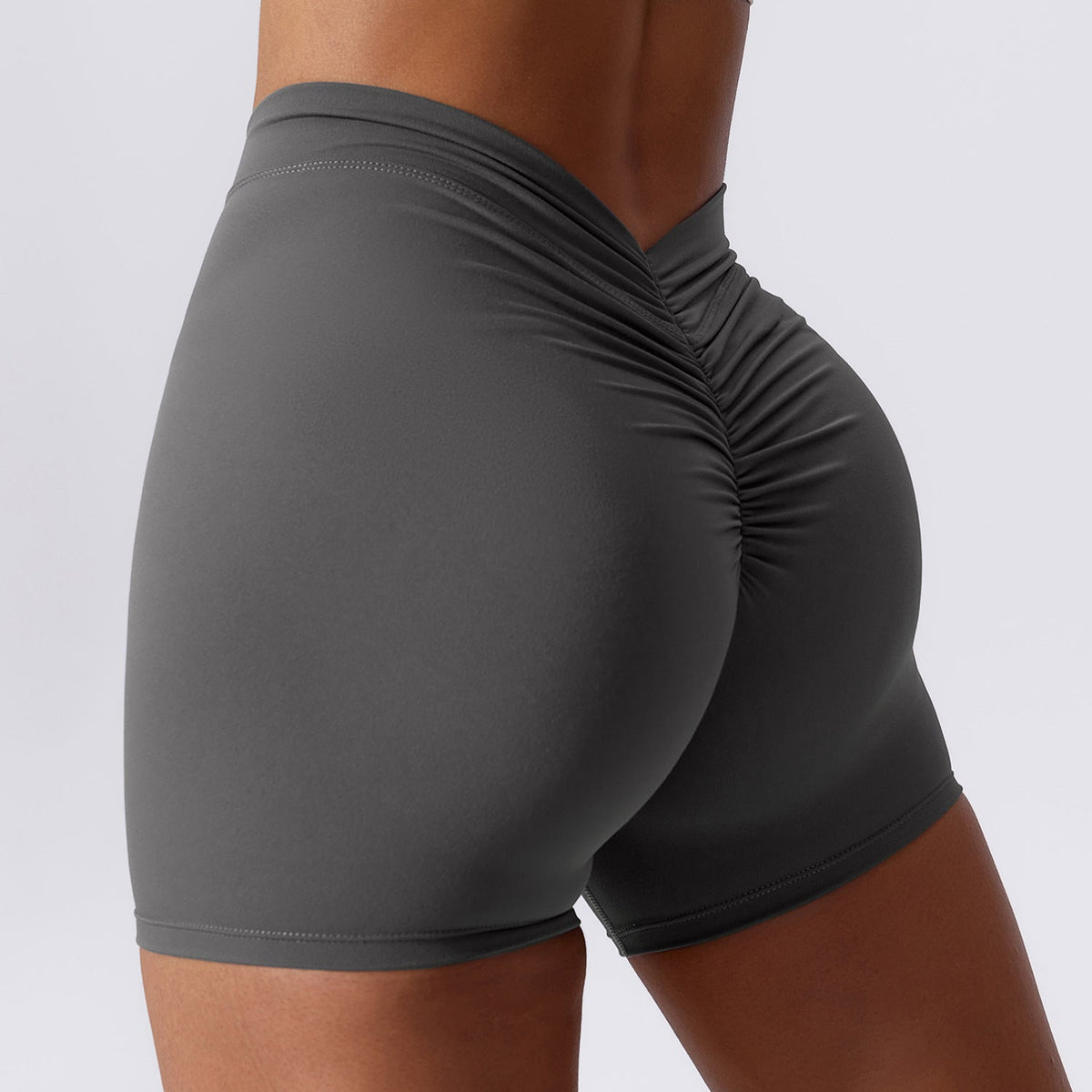 hiruce Women Seamless Sports Crinkle Butt Lift Yoga Short Pants