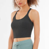 hiruce  U-Neck Sports Slip Croptop