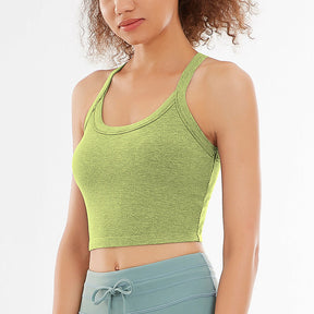 hiruce  U-Neck Sports Slip Croptop