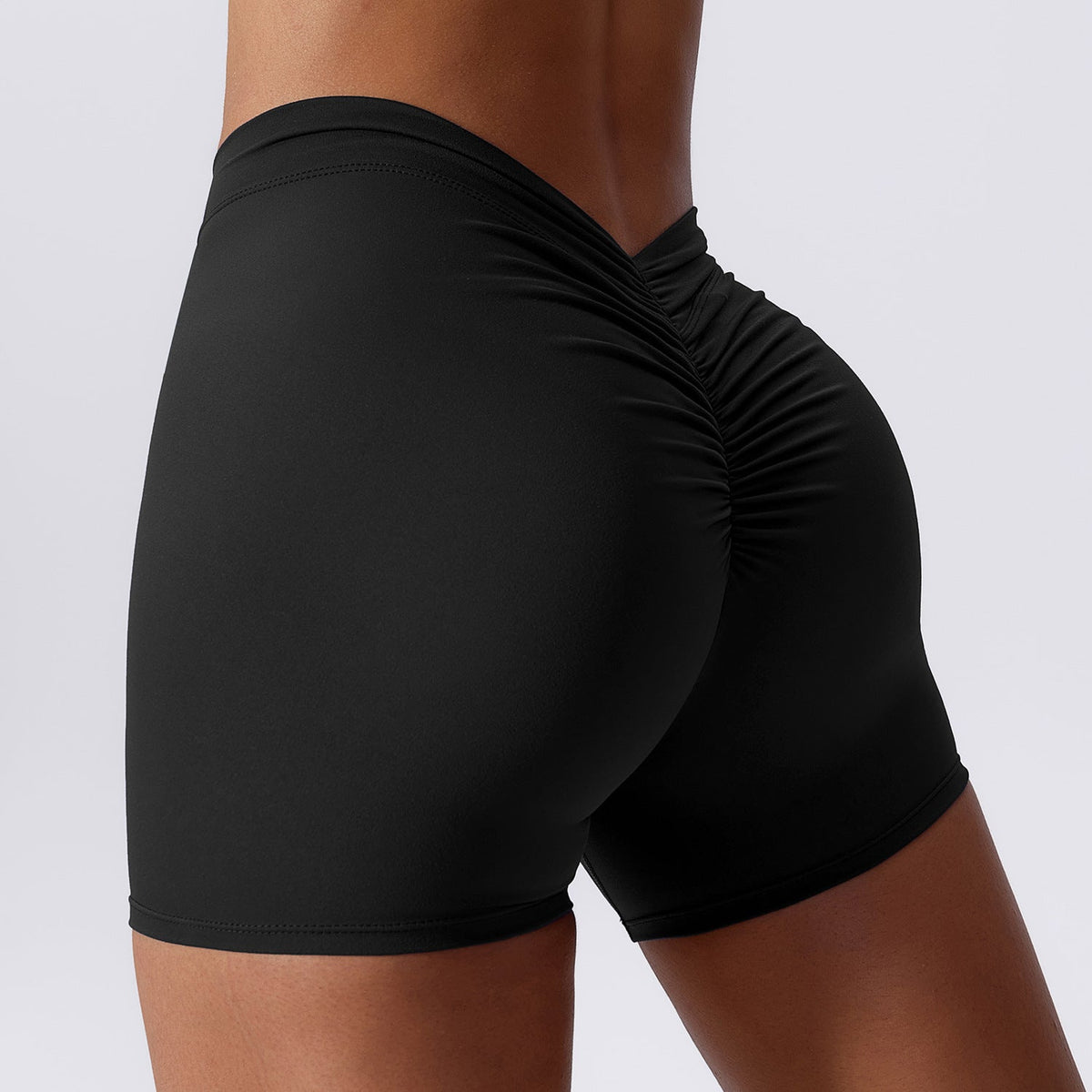Women Seamless Sports Crinkle Butt Lift Yoga Short Pants