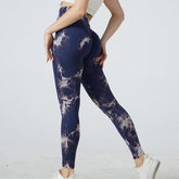 HIRUCE tie dye yoga sports leggings