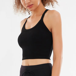 hiruce  U-Neck Sports Slip Croptop